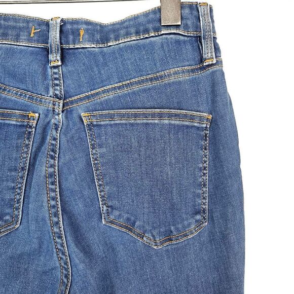 FREE PEOPLE Distressed Women's Medium Wash High Rise Ankle Skinny Jeans Size 26R - Picture 6 of 7